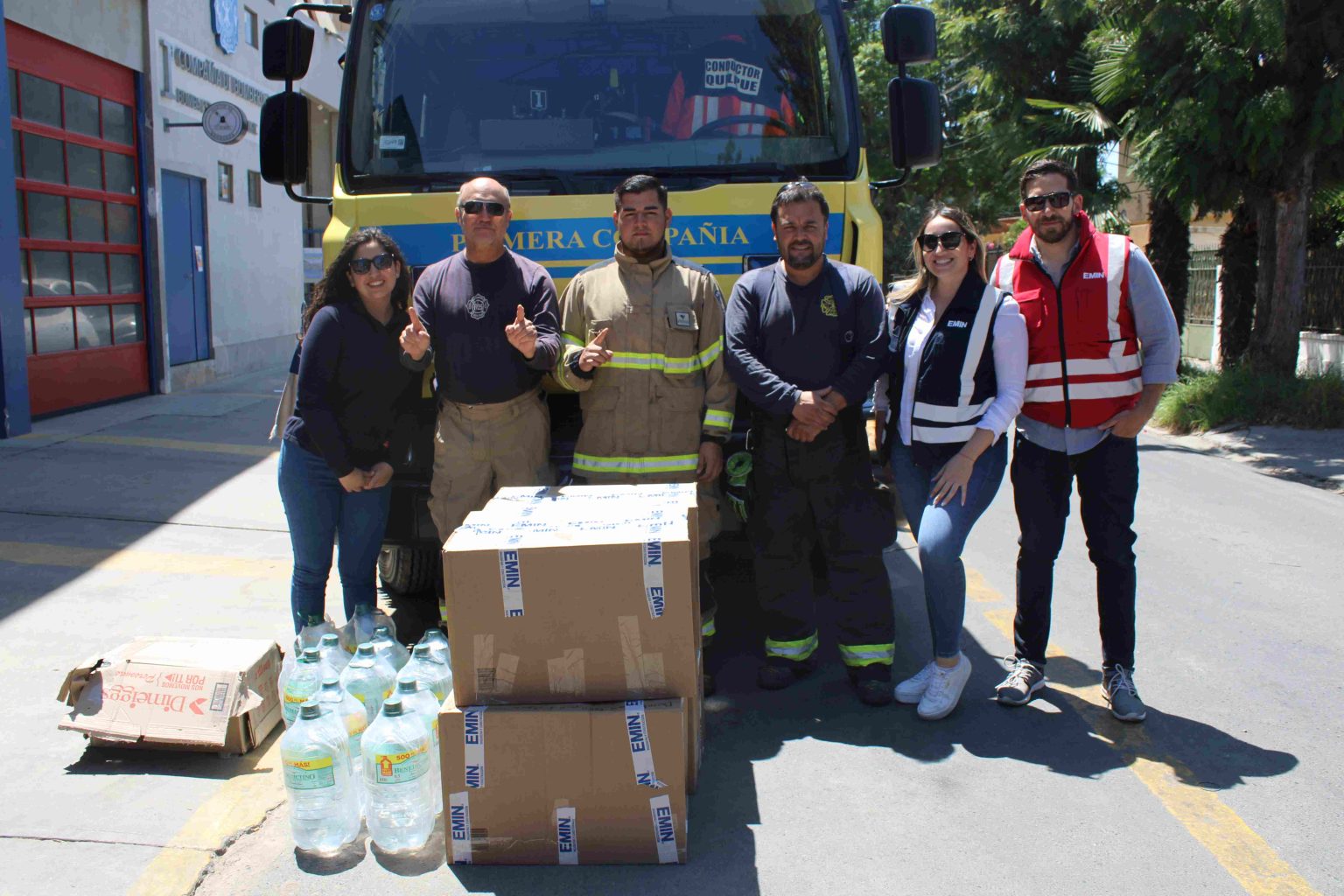 EMIN apoya a colaboradores afectados por incendios de la V Región