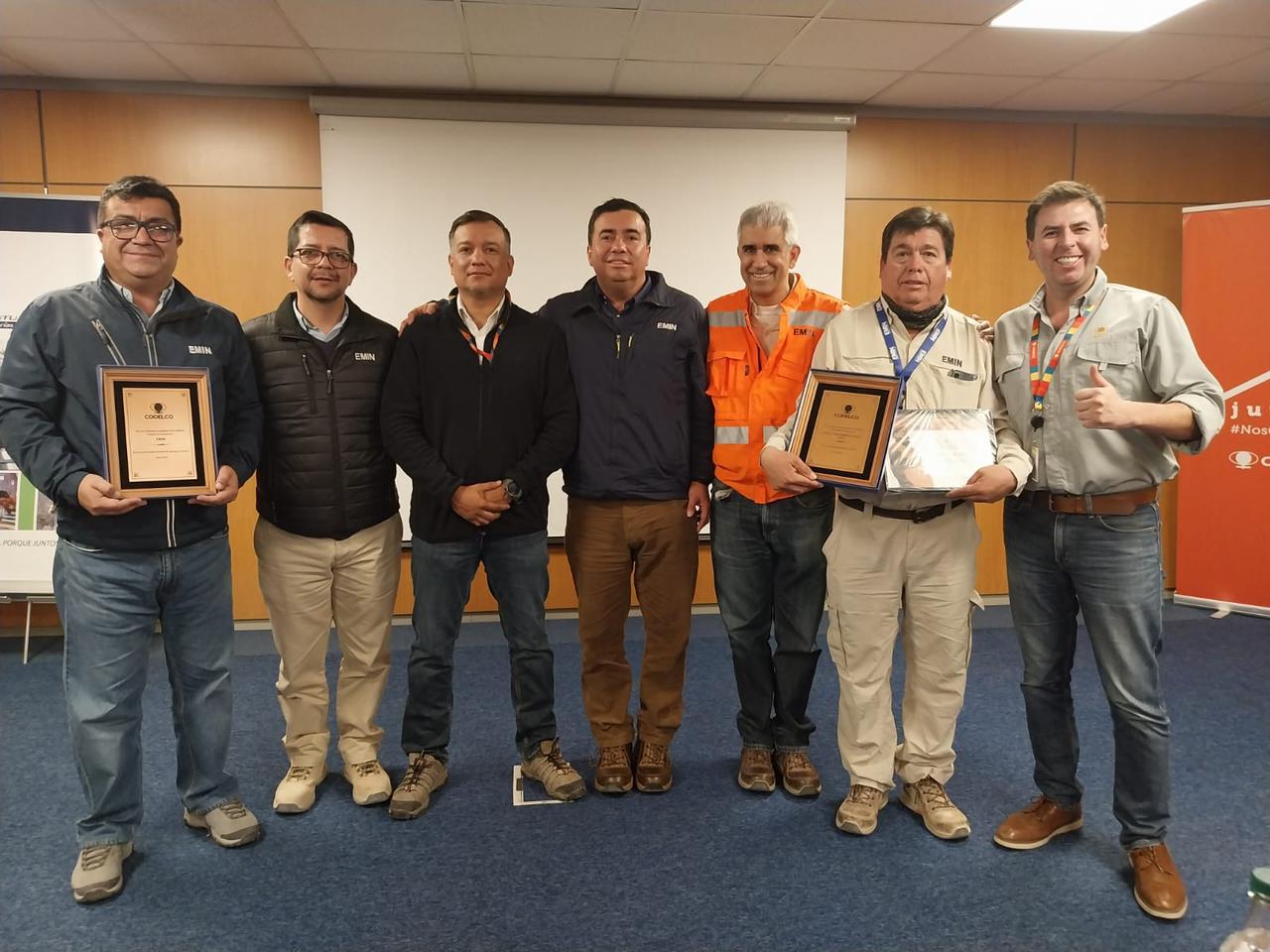 CODELCO reconoce a EMIN por su gestión en seguridad